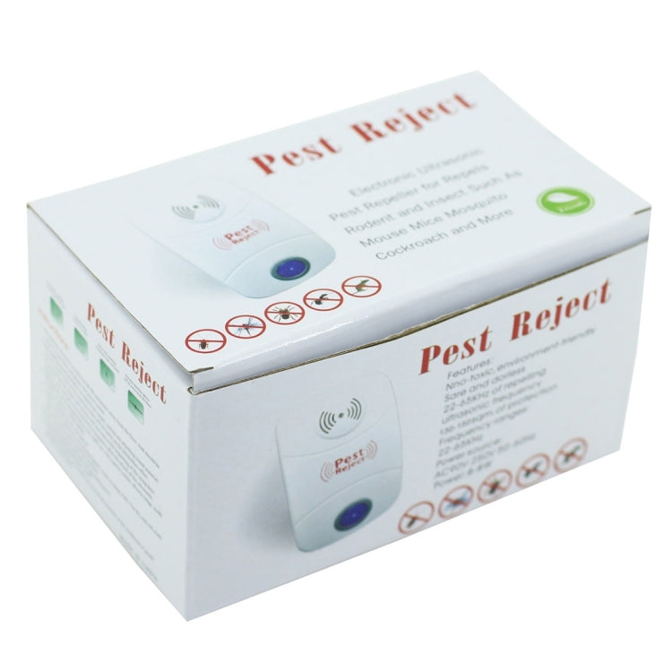 Electronic Ultrasonic Mosquito Rat Pest Control Repeller with LED Light, UK Plug, AC90V-250V