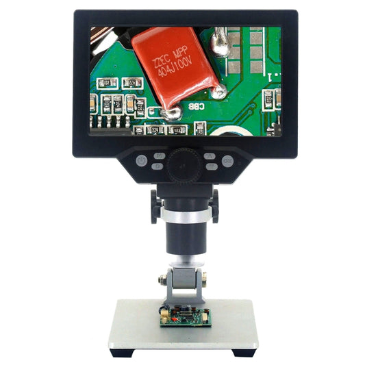 Microscope numérique électronique portable de bureau G1200 avec écran LCD 7 pouces et zoom 1200x, prise britannique, sans batterie prise australienne, sans batterie prise européenne, sans batterie prise britannique, sans batterie prise américaine
