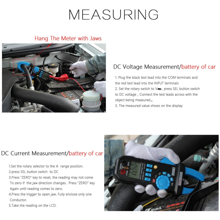 BSIDE ACM03 Plus 400A AC / DC Clamp Meter, BSIDE ACM03