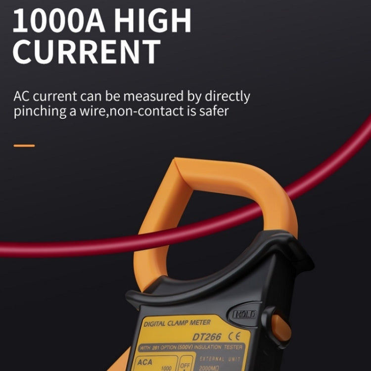 ANENG 266X Automatic High-Precision Clamp Multimeter with Buzzer, 266X Yellow