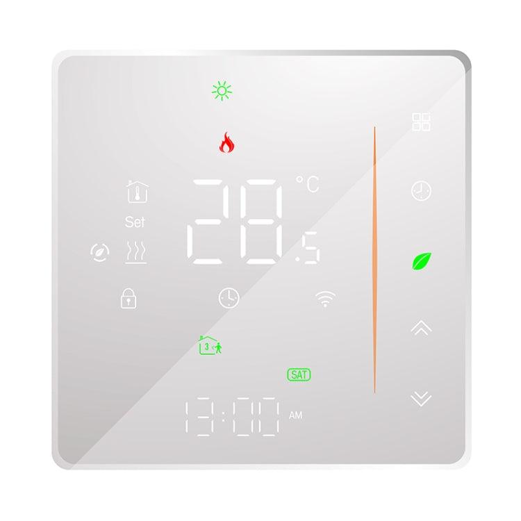 BHT-006GBLW 95-240V AC 16A Smart Home Heating Thermostat for EU Box, Control Electric Heating with Only Internal Sensor & External Sensor & WiFi Connection, BHT-006GBLW