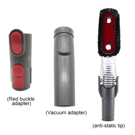 XD996 3 in 1 Handheld Tool Bendable Anti-static Suction Head Kits D931 D928 D907 for Dyson V6 / V7 / V8 / V9 / V10 Vacuum Cleaner, XD996