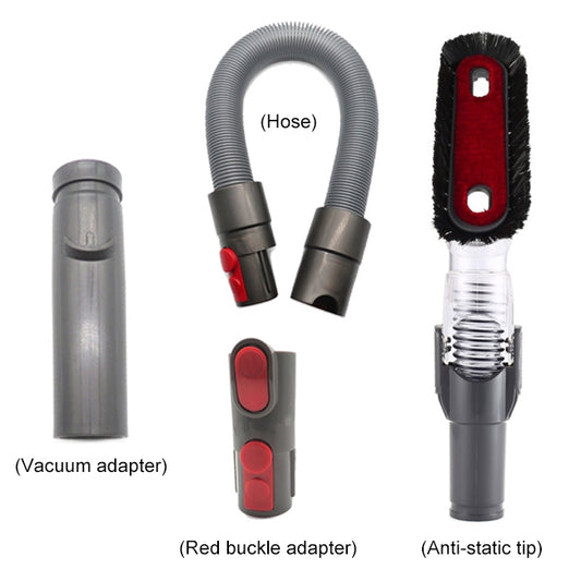 Outil portatif 4 en 1 XD998 avec kit de têtes d'aspiration antistatiques pliables D931 D928 D918 D907 pour aspirateur Dyson V6 / V7 / V8 / V9 / V10, XD998