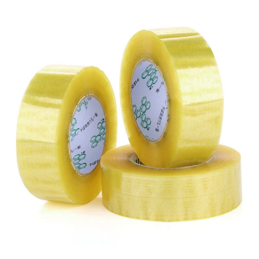 45mm Width 15mm Thickness Package Sealing Packing Tape Roll Sticker, 45mm Width 15mm Thickness (Transparent Yellow), 45mm Width 15mm Thickness (Yellow), 45mm Width 15mm Thickness (Clear White)