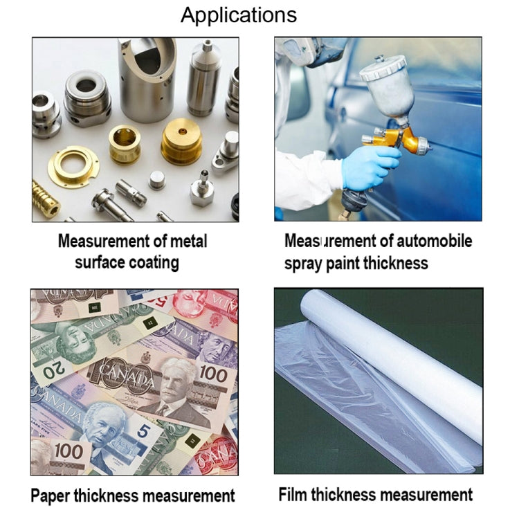 RZ240 Ferrous & Non-Ferrous 2 in 1 Digital Coating Paint Thickness Gauge Meter Tools, RZ240