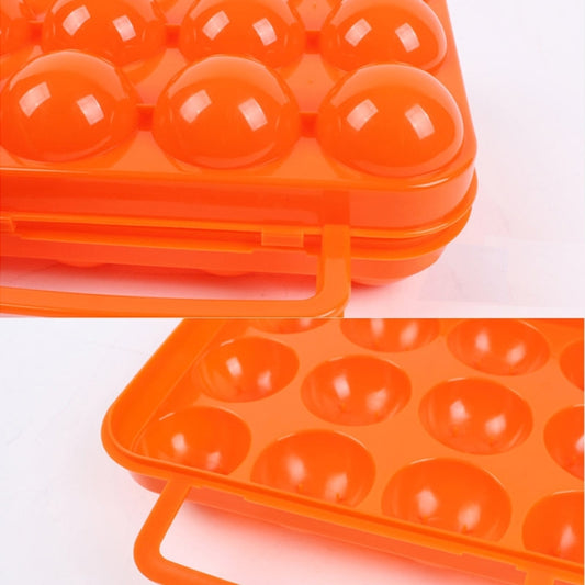 Outdoor Portable 12 Grid Egg Storage Case Holder Tray Carrier Crush-proof Break-proof Protection for Picnic Outdoor Hiking, Random Color Delivery, 12 Eggs