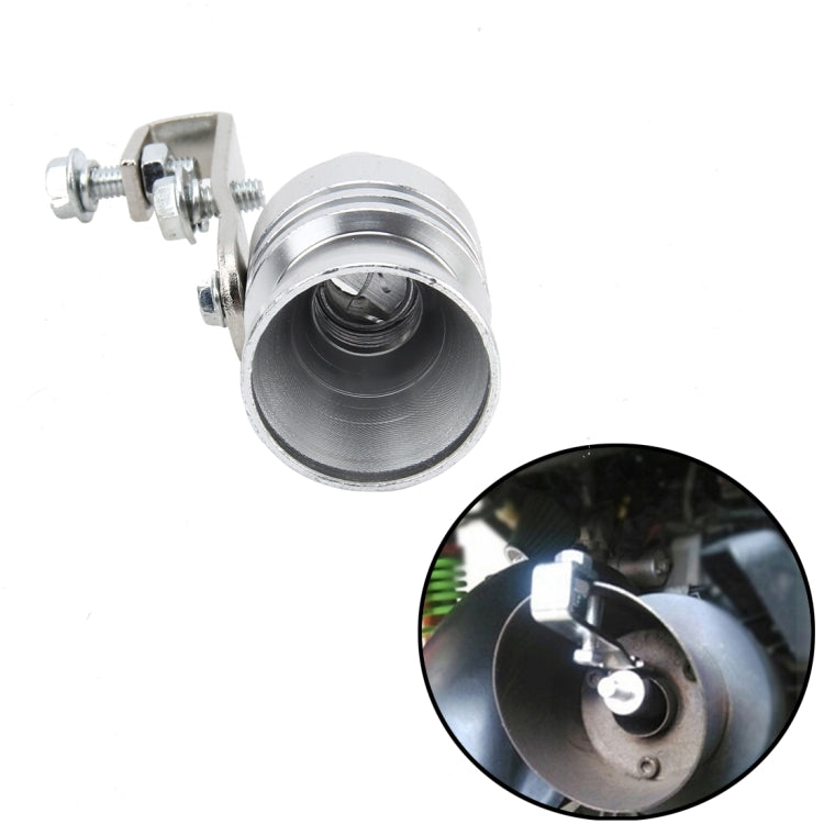Universal Aluminum Turbo Sound Exhaust Muffler Pipe Whistle Car Simulator Whistler, Size: L, Size: L