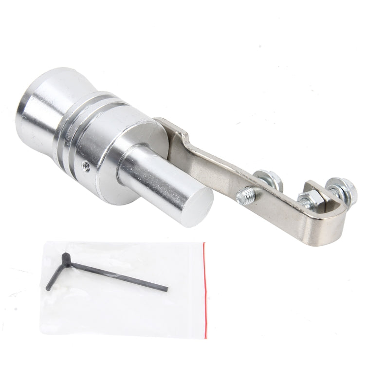 Universal Aluminum Turbo Sound Exhaust Muffler Pipe Whistle Car Simulator Whistler, Size: L, Size: L