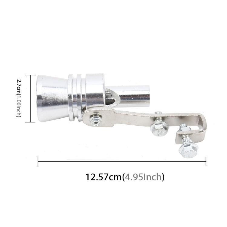 Universal Aluminum Turbo Sound Exhaust Muffler Pipe Whistle Car Simulator Whistler, Size: L, Size: L