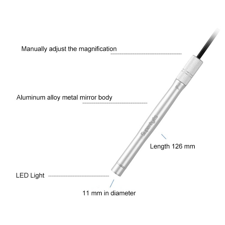 Supereyes B005 Digital Electronic Endoscope Industrial Stamp Insect Mites Magnifying Glass, B005