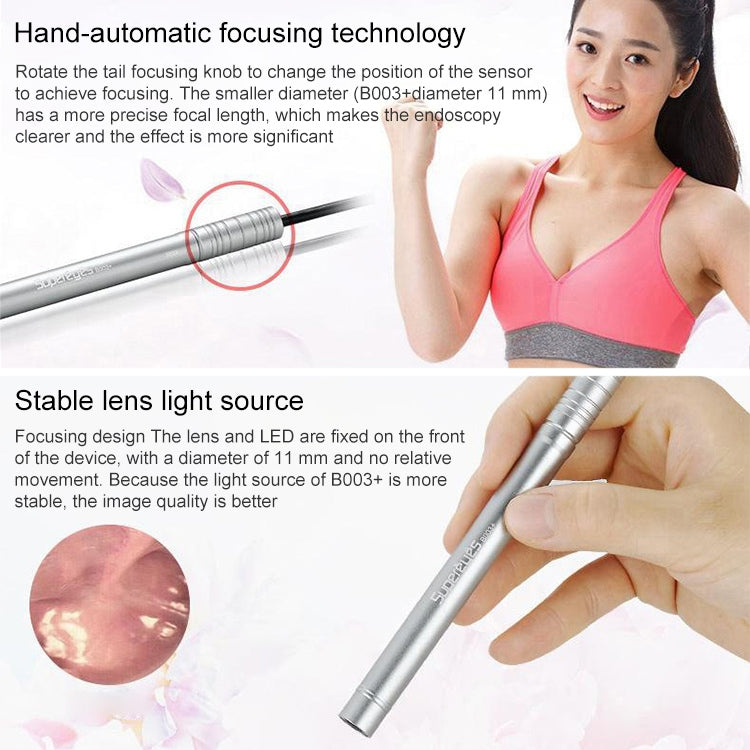 Supereyes B003+ Digital Electronic Vaginal Cervical Endoscope Private Inspection Instrument Self-inspection Mirror, B003+