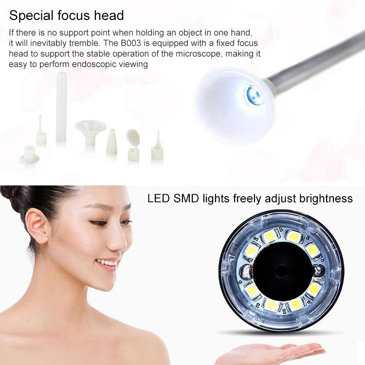 Supereyes B003+ Digital Electronic Vaginal Cervical Endoscope Private Inspection Instrument Self-inspection Mirror, B003+