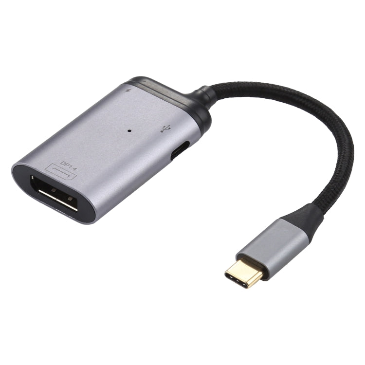 4K USB-C / Type-C to DisplayPort 1.4 + PD Data Sync Adapter Cable, Type-C to DP