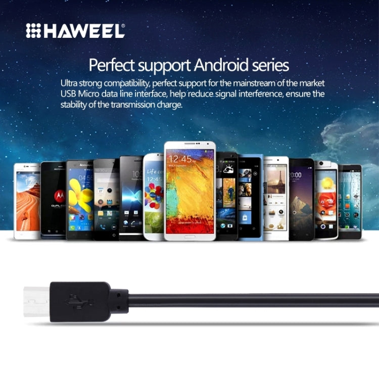HAWEEL 3m High Speed Micro USB to USB Data Sync Charging Cable For Samsung, Xiaomi, Huawei, LG, HTC, The Devices with Micro USB Port