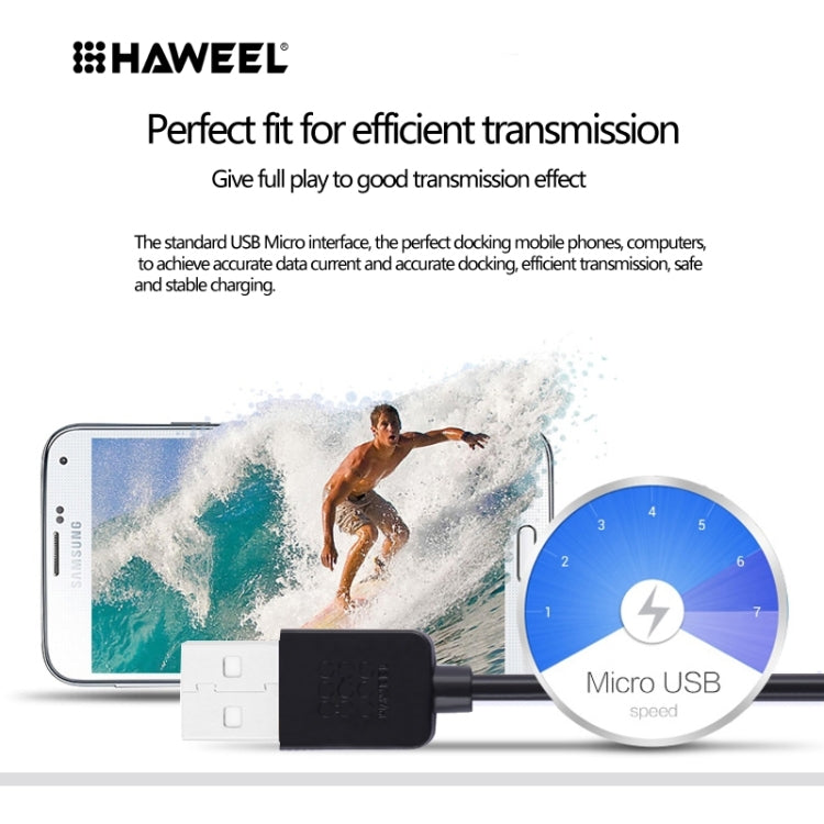 HAWEEL 3m High Speed Micro USB to USB Data Sync Charging Cable For Samsung, Xiaomi, Huawei, LG, HTC, The Devices with Micro USB Port