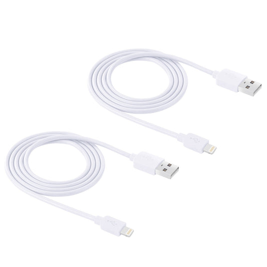 2 PCS HAWEEL 1m High Speed 8 pin to USB Sync and Charging Cable Kit for iPhone, iPad, 2pcs