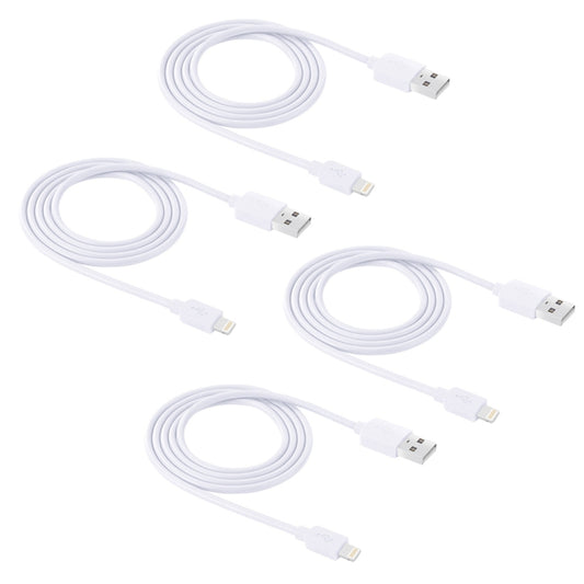4 PCS HAWEEL 1m High Speed 8 pin to USB Sync and Charging Cable Kit for iPhone, iPad, 4pcs