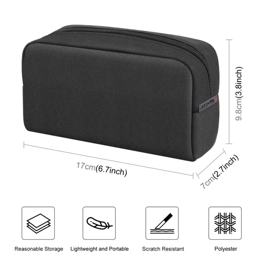 HAWEEL Electronic Organizer Storage Bag for Charger, Power Bank, Cables, Mouse, Earphones, Size: S