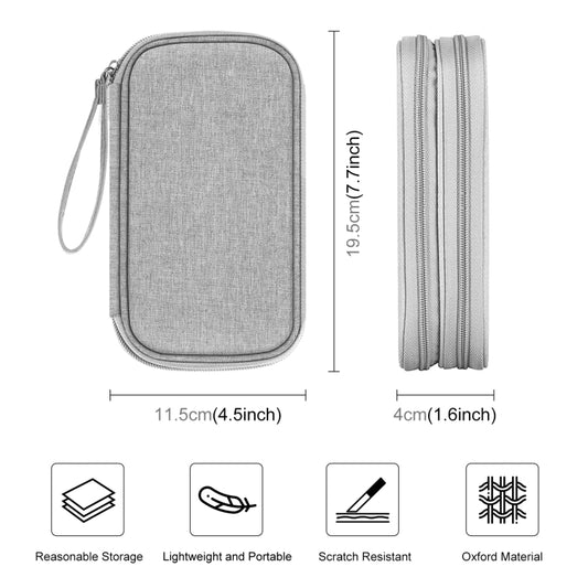 HAWEEL Organisateur Électronique Double Couches Sac de Rangement pour Câbles, Chargeur, Power Bank, Téléphones, Écouteurs, Organisateur Double Couches