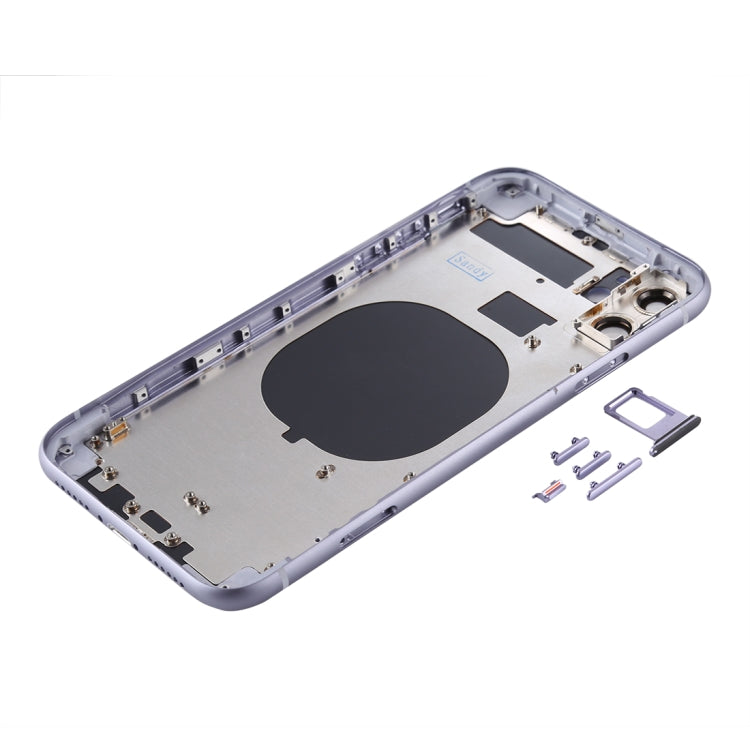 Back Housing Cover with SIM Card Tray & Side keys & Camera Lens for iPhone 11, Back Housing Cover for11, For iPhone11 (with Camera Lens), For iPhone 11 (Camera Lens), For iPhone 11 (with Camera Lens)