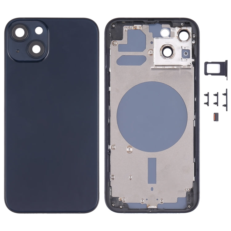 Back Housing Cover with SIM Card Tray & Side Keys & Camera Lens for iPhone 13, For iPhone 13(with Card Tray & Side Keys), For iPhone 13(with SIM Card Tray & Side Keys), For iPhone 13
