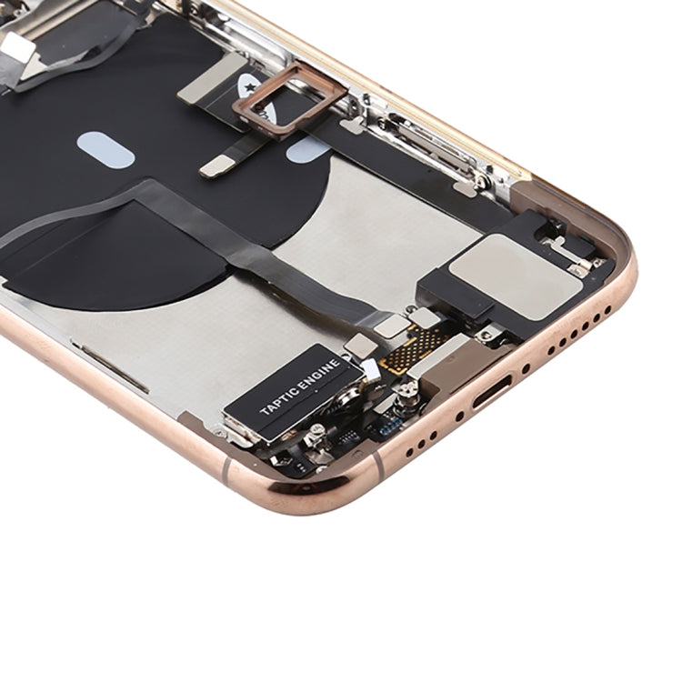 Battery Back Cover Assembly (with Side Keys & Power Button + Volume Button Flex Cable & Wireless Charging Module & Motor & Charging Port & Speaker Ringer Buzzer & Card Tray & Camera Lens Cover) for iPhone 11 Pro Max, For iPhone 11 Pro Max��������������...
