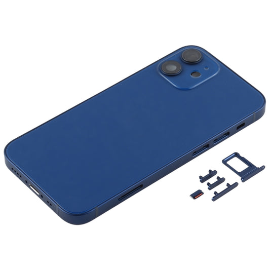 Back Housing Cover with SIM Card Tray & Side Keys & Camera Lens for iPhone 12 mini(Green), For iPhone 12 mini, For iPhone 12 mini(Purple)