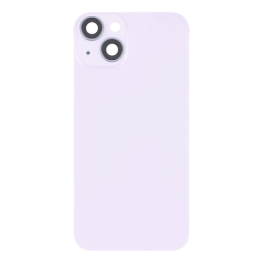 Coque arrière en verre pour iPhone 14 Plus avec support de flash et module de chargement sans fil