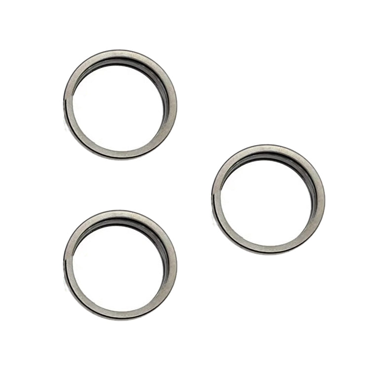 For iPhone 15 Pro / 15 Pro Max 3pcs/set Rear Camera Glass Lens Metal Outside Protector Hoop Ring, For iPhone 15 Pro / 15 Pro Max