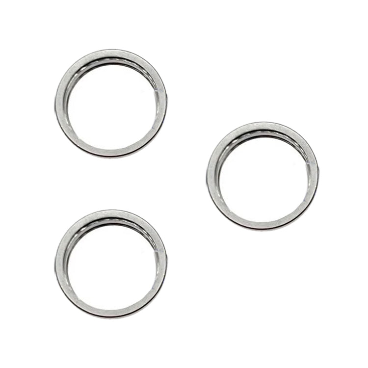 For iPhone 15 Pro / 15 Pro Max 3pcs/set Rear Camera Glass Lens Metal Outside Protector Hoop Ring, For iPhone 15 Pro / 15 Pro Max