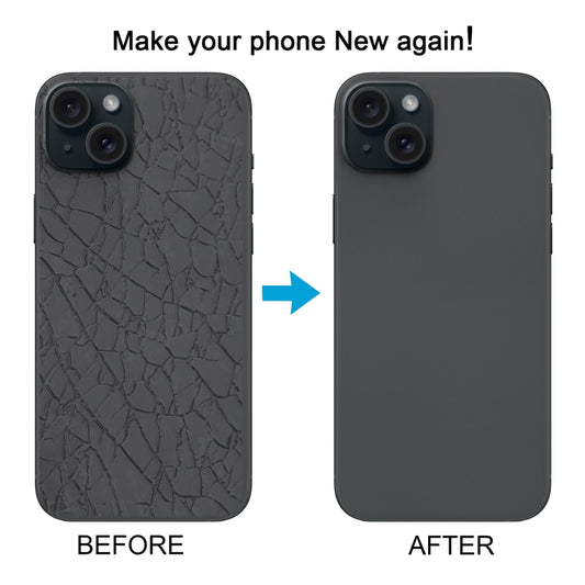 For iPhone 15 Plus Glass Battery Back Cover with Flash Bracket + Wireless Charging Module