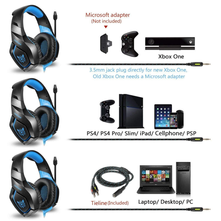 ONIKUMA K1-B Deep Bass Noise Canceling Camouflage Gaming Headphone with Microphone