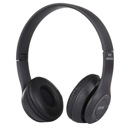 Casque audio Bluetooth sans fil pliable P47 avec prise jack 3,5 mm, support MP3/appel, P47 Bleu, P47 Rouge, P47 Blanc, P47 Vert, P47 Noir