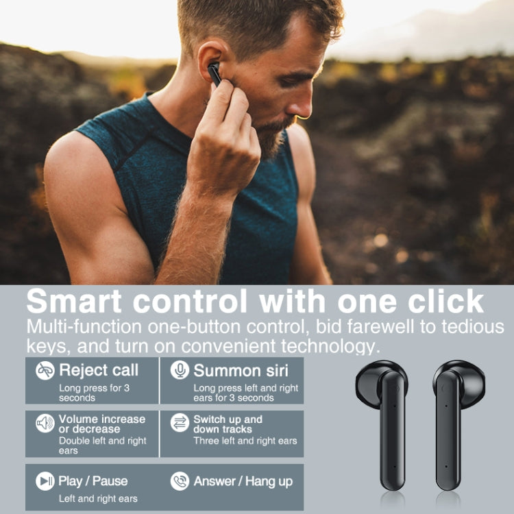 P100pro TWS Bluetooth 5.0 Touch Wireless Bluetooth Earphone with Charging Box & LED Smart Digital Display, Support Siri & Call