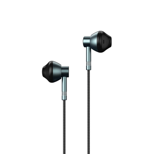 REMAX RM-201 In-Ear Stereo Metal Music Earphone with Wire Control + MIC, Support Hands-free