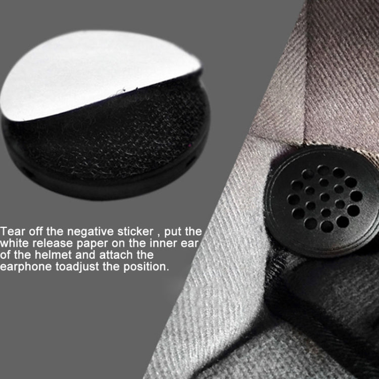 T33 3.5mm Interface Music Call Motorcycle Helmet Wired Headphone, Length: 1.2m