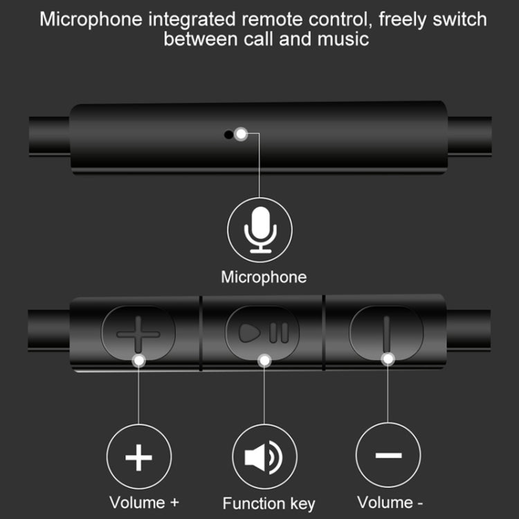 T33 3.5mm Interface Music Call Motorcycle Helmet Wired Headphone, Length: 1.2m