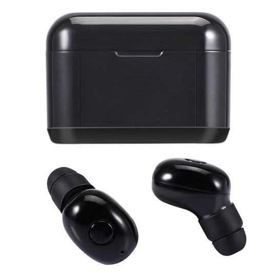 DT-4 IPX Waterproof Bluetooth 5.0 Wireless Bluetooth Earphone with 350mAh Magnetic Charging Box, Support for Calling, DT-4