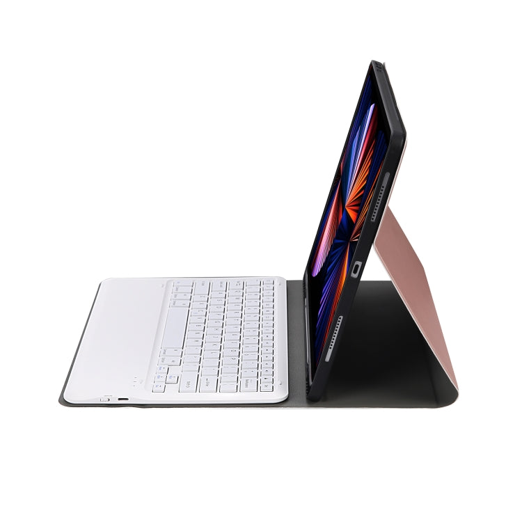 A12B Bluetooth 3.0 Ultra-thin Detachable Bluetooth Keyboard Leather Tablet Case for iPad Air 13 2024 / 2025 / Pro 12.9 inch 2022 / 2021 / 2020 / 2018, with Pen Slot & Holder