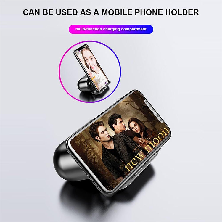 F9 TWS V5.0 Touch Control Binaural Wireless Bluetooth Headset with Charging Case and Digital Display, F9