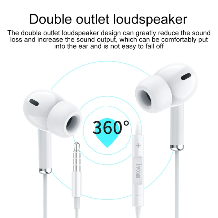 IVON E51 3.5mm In-ear Smart Noise Cancelling Earphone