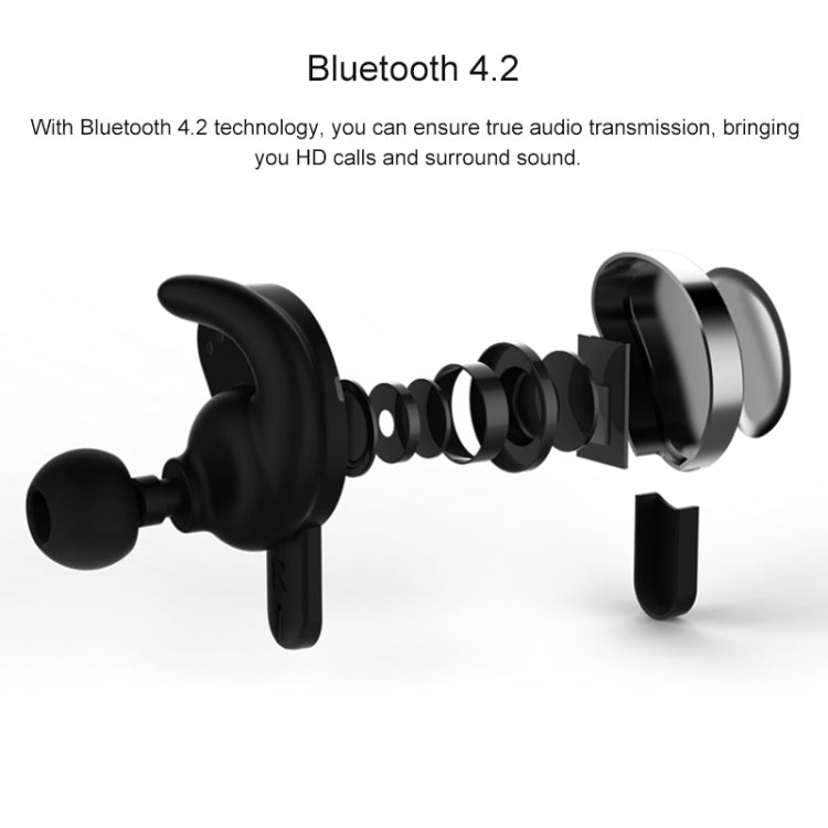REMAX TWS-1 Half Moon Shaped Bluetooth 4.2 Wireless Bluetooth Earphone with Charging Box, TWS-1 Gold