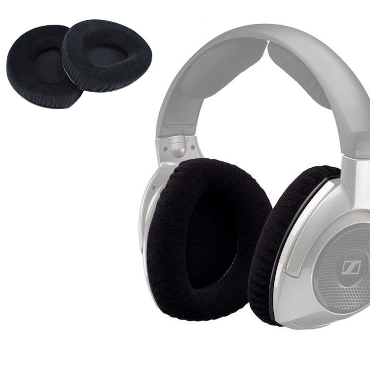2 PCS For Sennheiser RS160 /170 / HDR 170 / 180 / 160 Wrinkled Skin Earphone Cushion Cover Earmuffs Replacement Earpads without Buckle, Wrinkled Skin