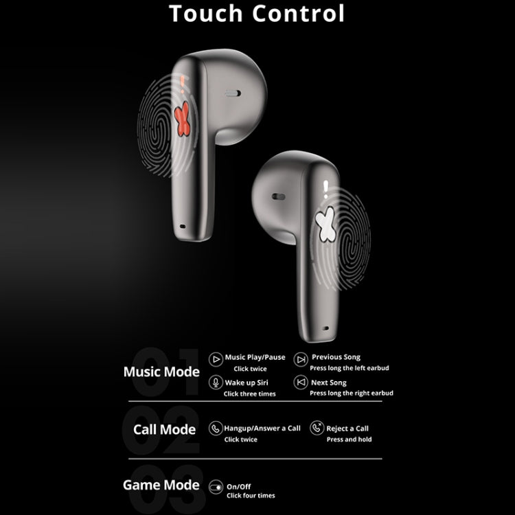 D Monster D03 Suitcase Shape IPX4 TWS Wireless Bluetooth 5.0 Earphone, D03 (Transparent)