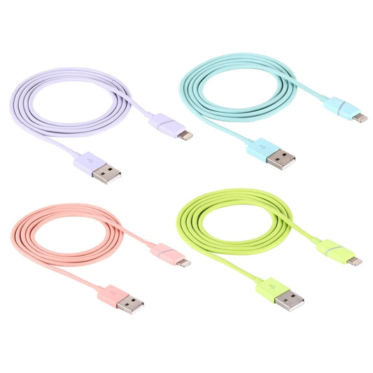 1m Circular Bobbin Gift Box Style 8 Pin to USB Data Sync Cable with Indicator for iPhone, iPad