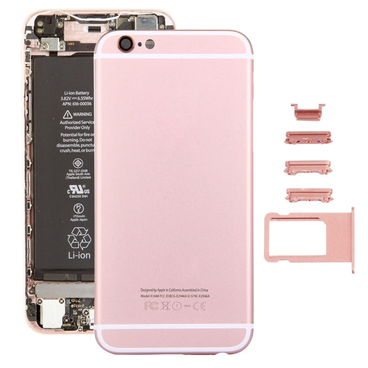 5 in 1 for iPhone 6s (Back Cover + Card Tray + Volume Control Key + Power Button + Mute Switch Vibrator Key) Full Assembly Housing Cover, For iPhone 6s (with side Key), For iPhone 6s (with Side keys), For iPhone 6s