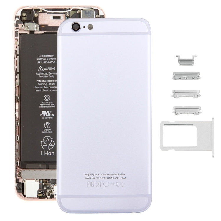 5 in 1 for iPhone 6s (Back Cover + Card Tray + Volume Control Key + Power Button + Mute Switch Vibrator Key) Full Assembly Housing Cover, For iPhone 6s (with side Key), For iPhone 6s (with Side keys), For iPhone 6s