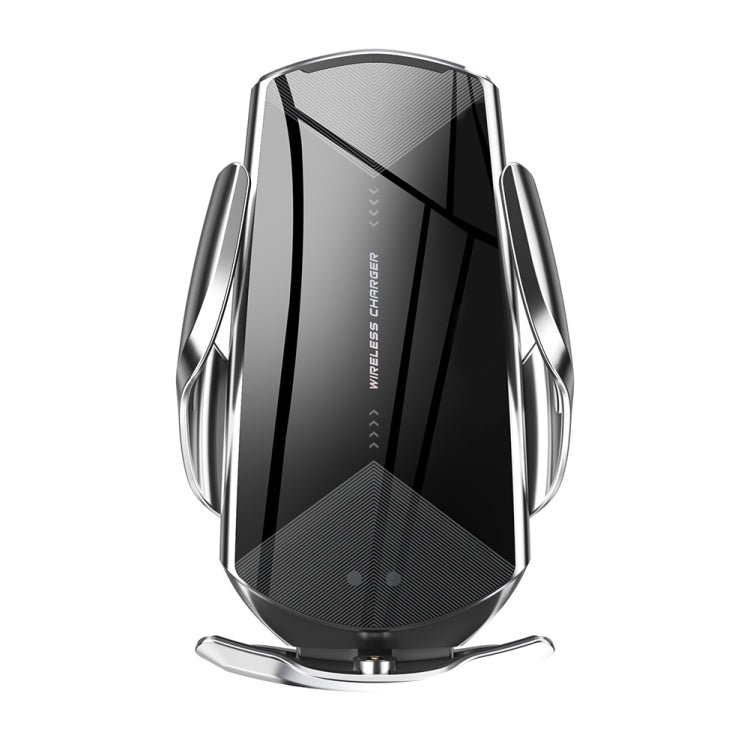 Q2 15W Universal Rotation Infrared Induction Magnetic Car Wireless Charging Mobile Phone Holder with Micro USB + 8 Pin + Type-C / USB-C Magnetic Connector, Q2 Silver, Q2 Blue, Q2 Red