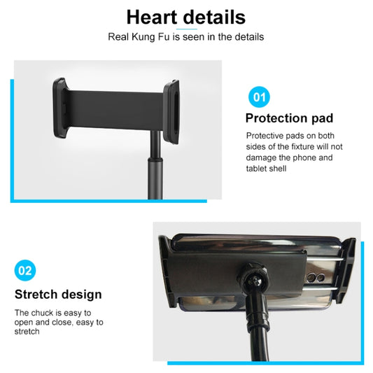 ZM-15 Rotatable Aluminum Alloy Desktop Stand Lazy Stand for 4.7-12.9 inch Mobile Phones / Tablets