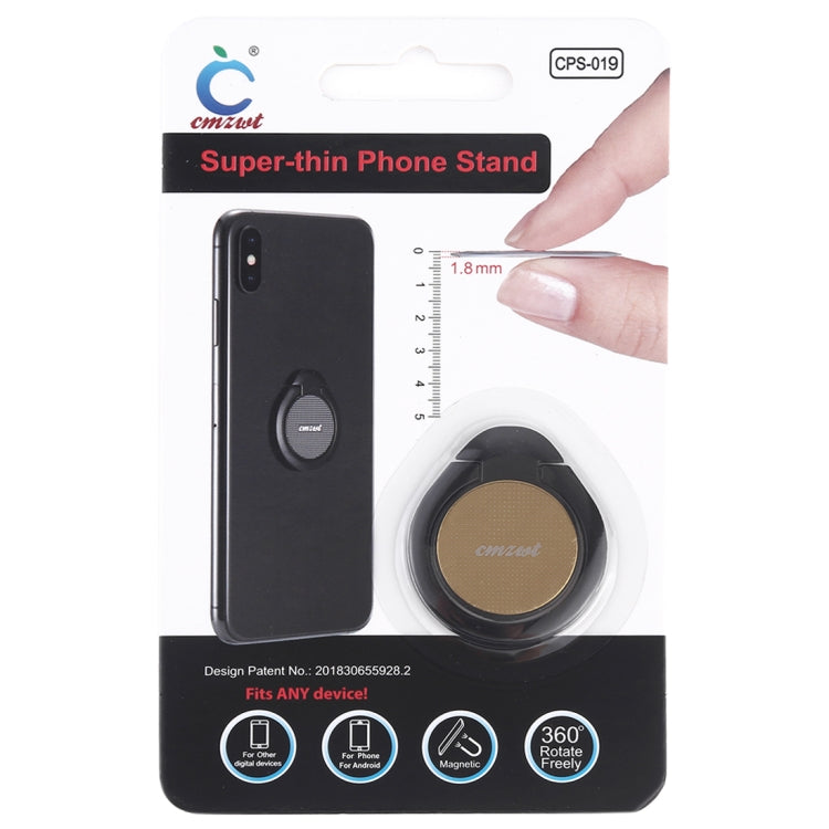 CPS-019 Universal Super-thin Phone Stand Ring Holder with Magnetic Function
